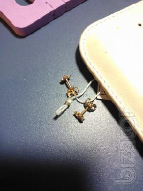 Sell gold earrings butterfly!!! 