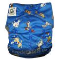 Reusable Coolababy diapers with a double row of buttons 