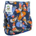 Reusable Coolababy diapers with a double row of buttons 
