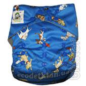 Reusable Coolababy diapers with a double row of buttons 