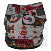Reusable Coolababy diapers with a double row of buttons 