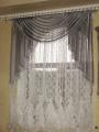 Curtains, eyelets, Roman blinds.