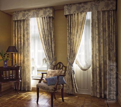 Sewing curtains, bed linen, Roman blinds, covers, Japanese curtains. 