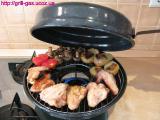 Fryer Gas Grill. Enameled.