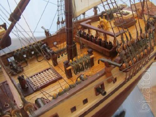 Model sailing ship, the author's work. 