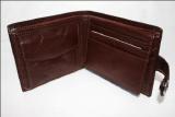 Mens brown leather wallet 