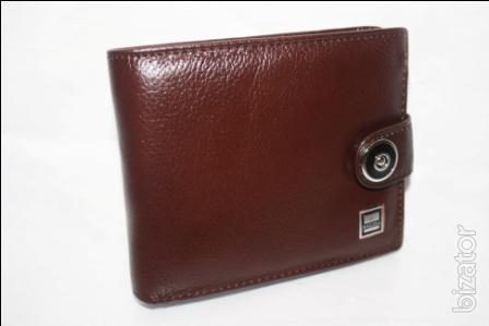 Mens brown leather wallet 
