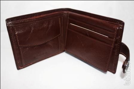 Mens brown leather wallet 