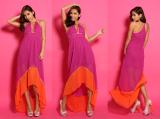 Long chiffon dress A-163 