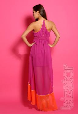 Long chiffon dress A-163 