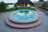 The cover for composite pools Etalon. Covers for swimming pools. Cover the pool.