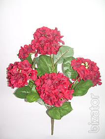 Artificial hydrangea. Flowers 