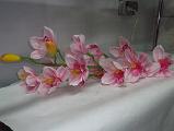 The orchids. Artificial flowers 