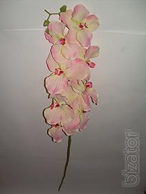 The orchids. Artificial flowers 