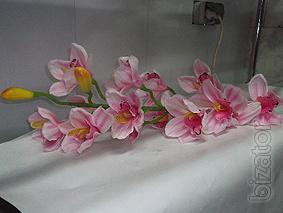 The orchids. Artificial flowers 