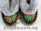 Fur Slippers Zakopane. Genuine sheepskin. 