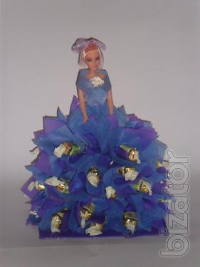 Candy bouquets in Kiev, toys from candy Topiary, sweets 