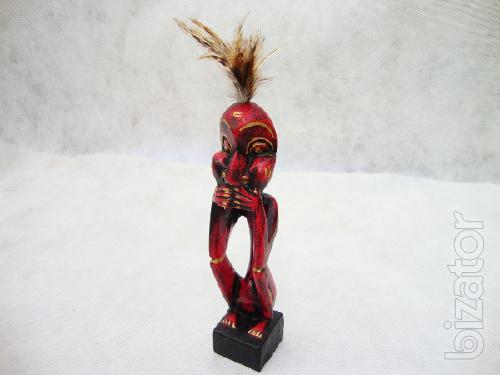 Figurine wooden Maori 