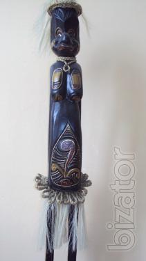 Figurine wooden Maori 