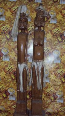 Figurine wooden Maori 
