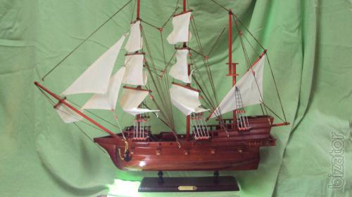Sailboat wooden souvenir 