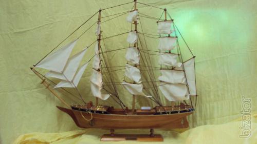 Sailboat wooden souvenir 