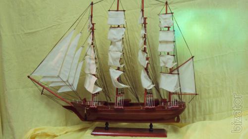 Sailboat wooden souvenir 