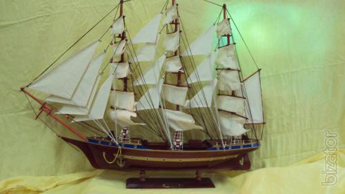 Sailboat wooden souvenir 