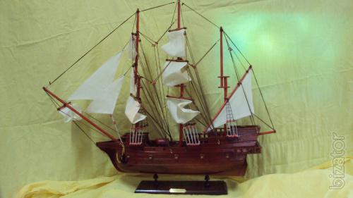 Sailboat wooden souvenir 