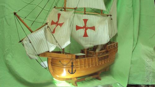 Sailboat wooden souvenir 