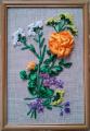 Pictures embroidered with ribbons. Available and under the order. 