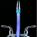 Led shower head faucet with temperature sensor 