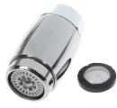Led shower head faucet with temperature sensor 