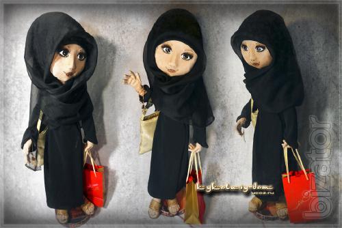 interior textile jointed doll 