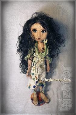 interior textile jointed doll 