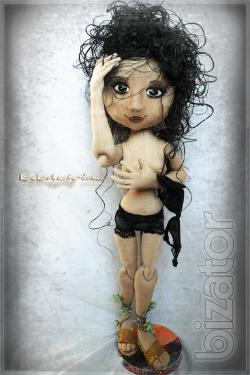 interior textile jointed doll 