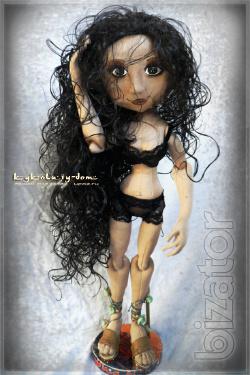 interior textile jointed doll 