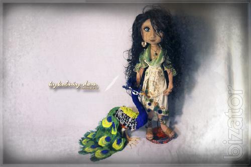 interior textile jointed doll 