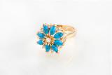 Jewelry jewelry gold plated and natural semi-precious stones