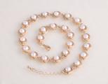 Jewelry jewelry gold plated and natural semi-precious stones 