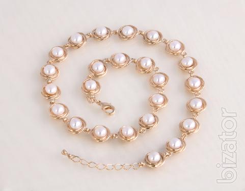 Jewelry jewelry gold plated and natural semi-precious stones 