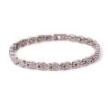 The magnetic bracelets from stainless steel or titanium with a coating of gold 