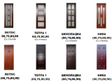 Best price Doors wooden interior pine from the manufacturer the Lugansk region