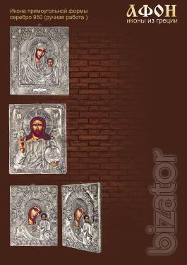 Silver icons from Greece 