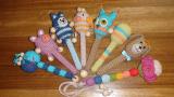 Rattles knit for kids.100% natural materials,new.