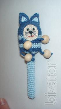 Rattles knit for kids.100% natural materials,new. 