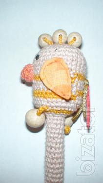 Rattles knit for kids.100% natural materials,new. 