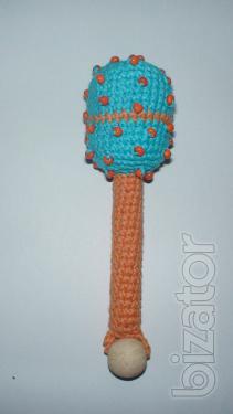 Rattles knit for kids.100% natural materials,new. 