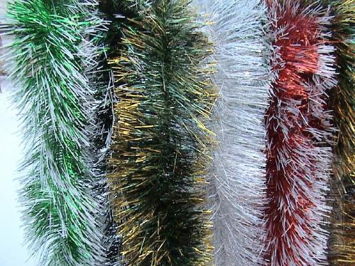 tinsel Christmas garland 
