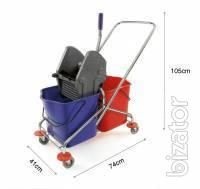 Мopatex 6086-M Truck for cleaning, 2 plastic buckets 